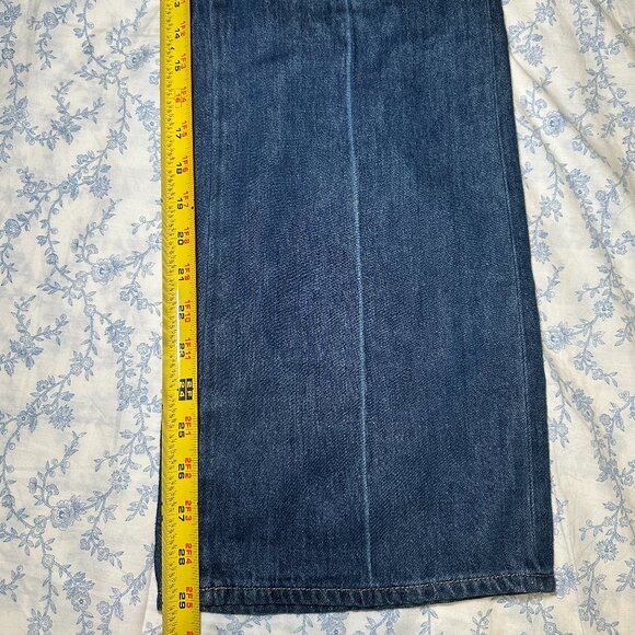 COS NEW NWT WIDE LEG DENIM JEANS HIGH WAISTED PANTS COTTON TROUSER US4 SMALL - Picture 7 of 8